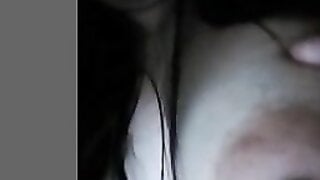 TheOmegleAnswer Naughty Latina touches herself for me and shows me her boobs