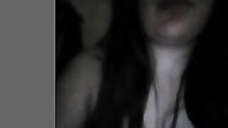 TheOmegleAnswer Naughty Latina touches herself for me and shows me her boobs