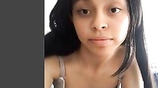 TheOmegleAnswer Sexy colombian shows her small tits