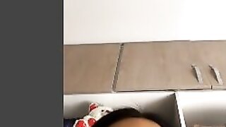 TheOmegleAnswer Sexy colombian shows her small tits
