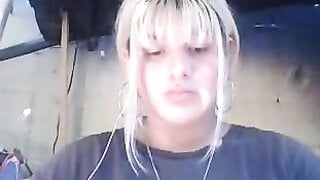 TheOmegleAnswer Blonde mexican shows her big tits, lick them and makes ahegaos