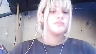 TheOmegleAnswer Blonde mexican shows her big tits, lick them and makes ahegaos