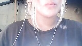 TheOmegleAnswer Blonde mexican shows her big tits, lick them and makes ahegaos