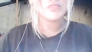 TheOmegleAnswer Blonde mexican shows her big tits, lick them and makes ahegaos