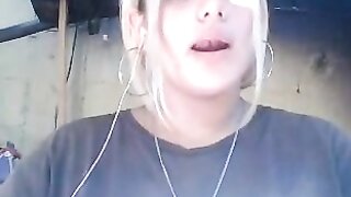 TheOmegleAnswer Blonde mexican shows her big tits, lick them and makes ahegaos