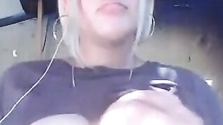 TheOmegleAnswer Blonde mexican shows her big tits, lick them and makes ahegaos