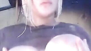 TheOmegleAnswer Blonde mexican shows her big tits, lick them and makes ahegaos