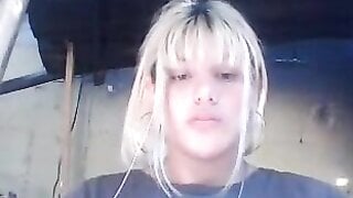 TheOmegleAnswer Blonde mexican shows her big tits, lick them and makes ahegaos