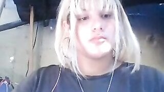 TheOmegleAnswer Blonde mexican shows her big tits, lick them and makes ahegaos
