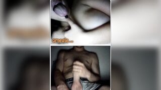 Hot Girl Shows Her Tits and Sucks Fingers for Cum