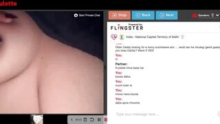 DirtyRoulette horny Indian desi slut hungry for bbc