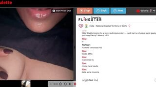 DirtyRoulette horny Indian desi slut hungry for bbc