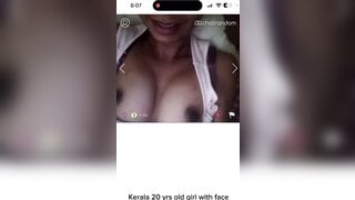 kerala 20 year old girl show boobs