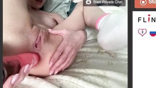 Russian Cutie Pounds Pussy & Ass
