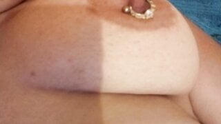Milf shows her pierced nipples and masturbates with a vibrator 02-11-2022
