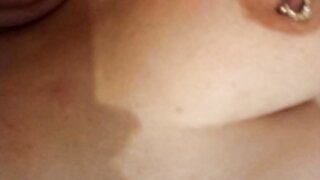 Milf shows her pierced nipples and masturbates with a vibrator 02-11-2022