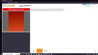 Woman shows her small tits and moans on Omegle 02-11-2022