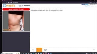 Woman shows her small tits and moans on Omegle 02-11-2022