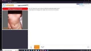 Woman shows her small tits and moans on Omegle 02-11-2022