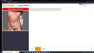 Woman shows her small tits and moans on Omegle 02-11-2022