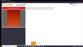 Woman shows her small tits and moans on Omegle 02-11-2022