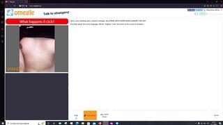 Woman shows her small tits and moans on Omegle 02-11-2022
