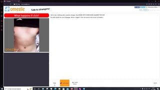 Woman shows her small tits and moans on Omegle 02-11-2022
