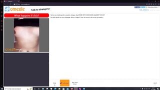 Woman shows her small tits and moans on Omegle 02-11-2022