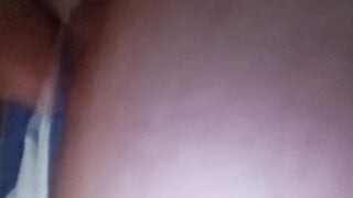 The same Costa Rican girl flashes her big tits twice on different days.