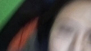 The same Costa Rican girl flashes her big tits twice on different days.