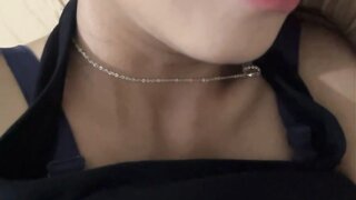 Hot Indonesian girl show me her good tits on ometv