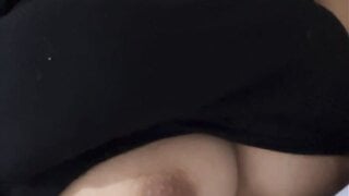 Hot Indonesian girl show me her good tits on ometv