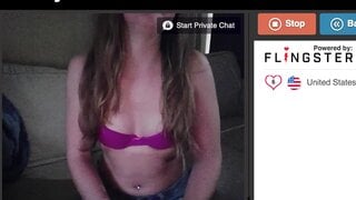 Purple Bra & Jean Shorts