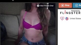 Purple Bra & Jean Shorts