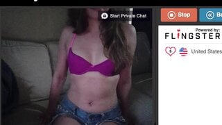 Purple Bra & Jean Shorts
