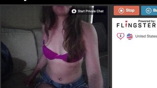Purple Bra & Jean Shorts
