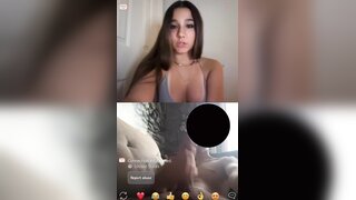 hot teen flashes her tits