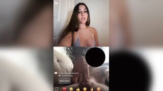 hot teen flashes her tits