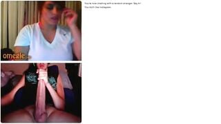 Omegle Girl Shocked By My Big Cock