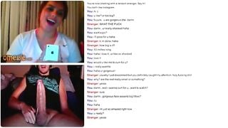 Omegle Girl Shocked By My Big Cock