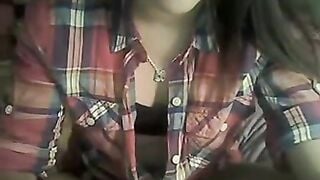 Omegle Teen In Cowboy Cowgirl Shirt Flashes Tits