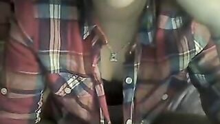 Omegle Teen In Cowboy Cowgirl Shirt Flashes Tits