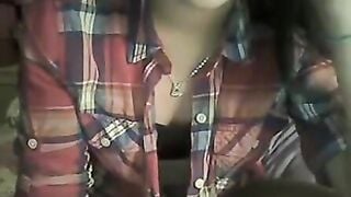 Omegle Teen In Cowboy Cowgirl Shirt Flashes Tits