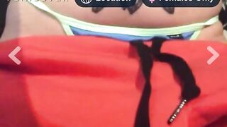 Tatted Stoner Chick Teases Daddy