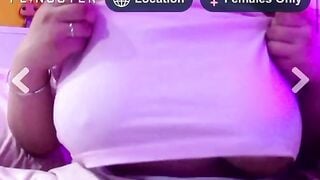 Busty UK Slut Shows Tits For Cum