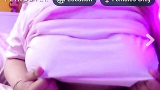 Busty UK Slut Shows Tits For Cum