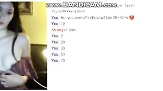 Omegle Asian Teen Play The Game