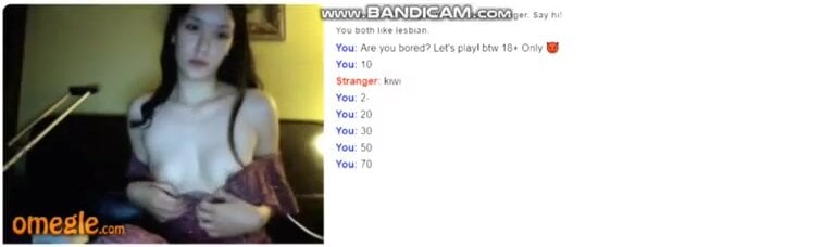 Omegle Asian Teen Play The Game 