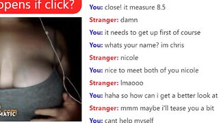 Sexy Nicole Gets Her Tits Out On Omegle