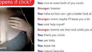 Sexy Nicole Gets Her Tits Out On Omegle